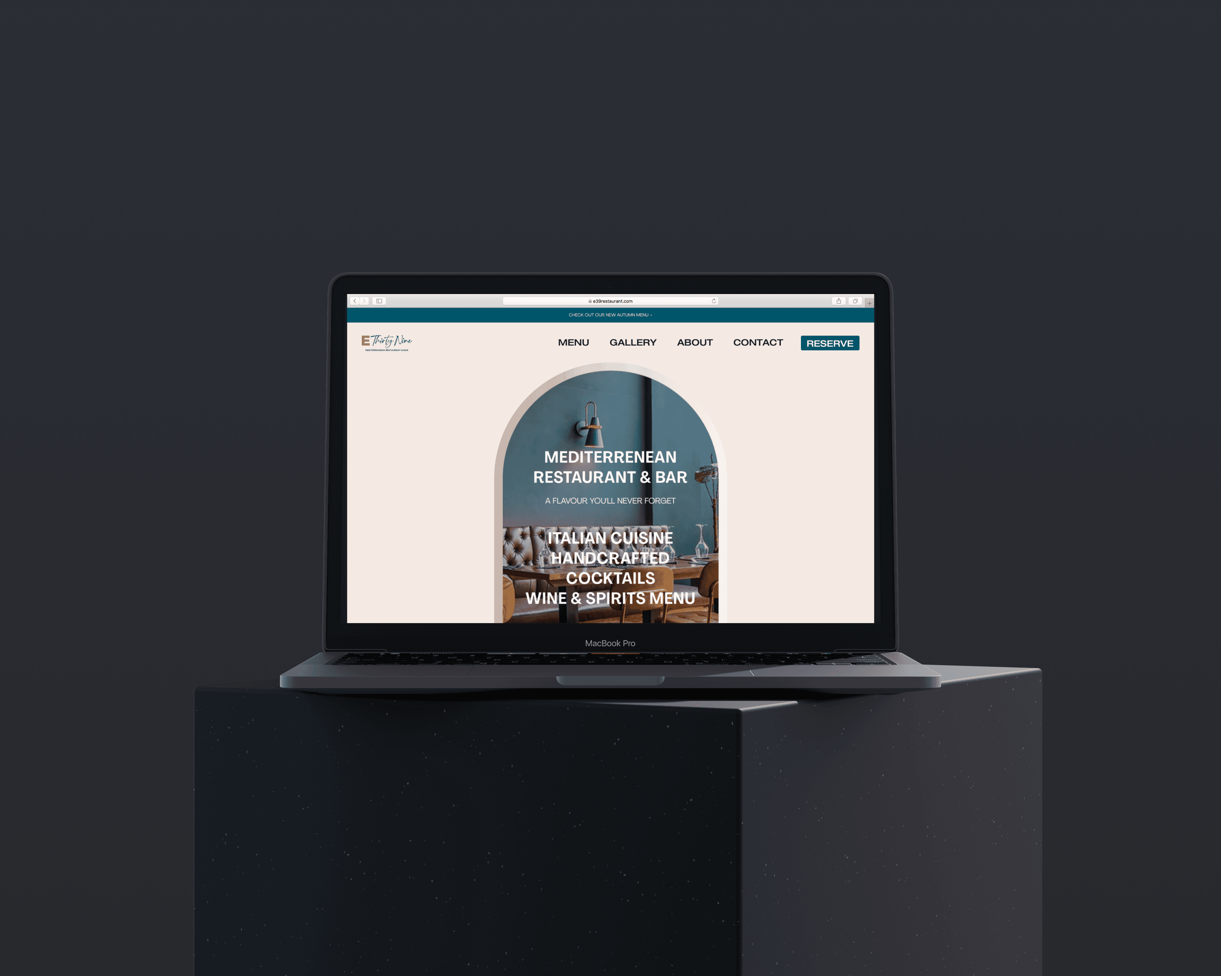 E39 Web Mockup